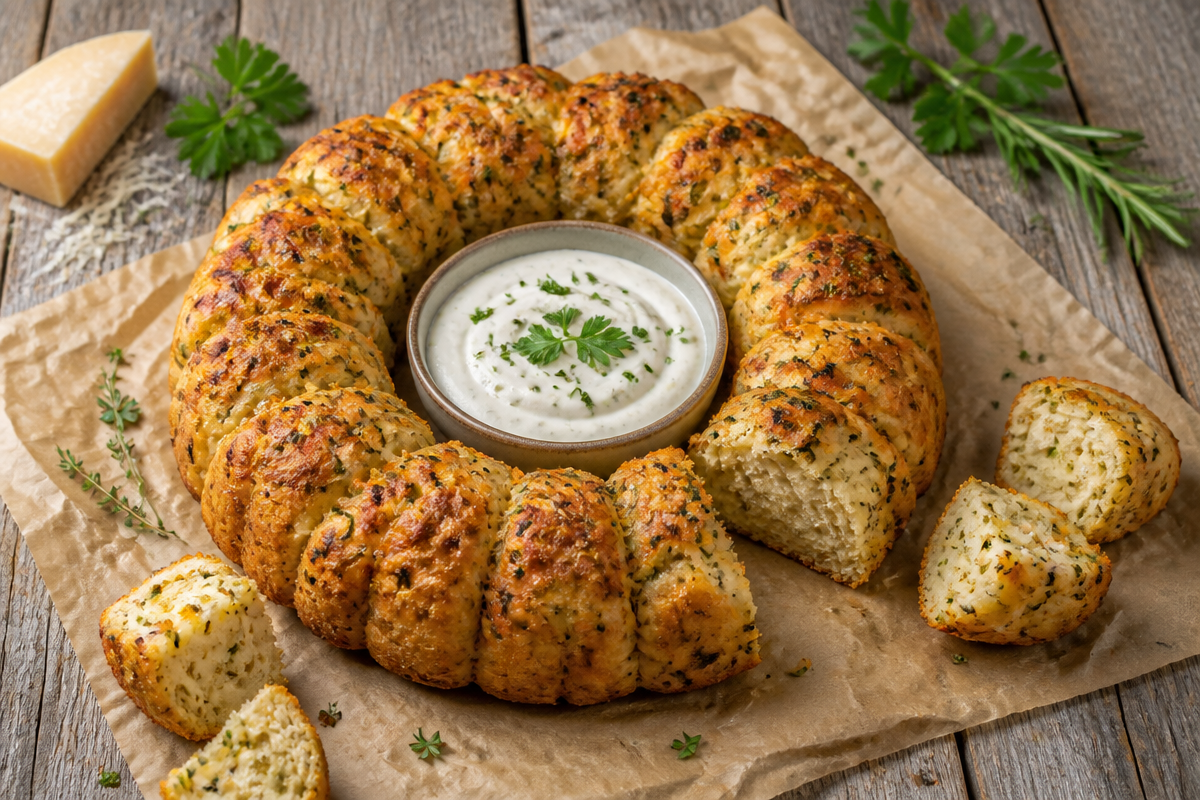 Savory Gluten Free Herb & Cheese Monkey Bread You’ll Crave