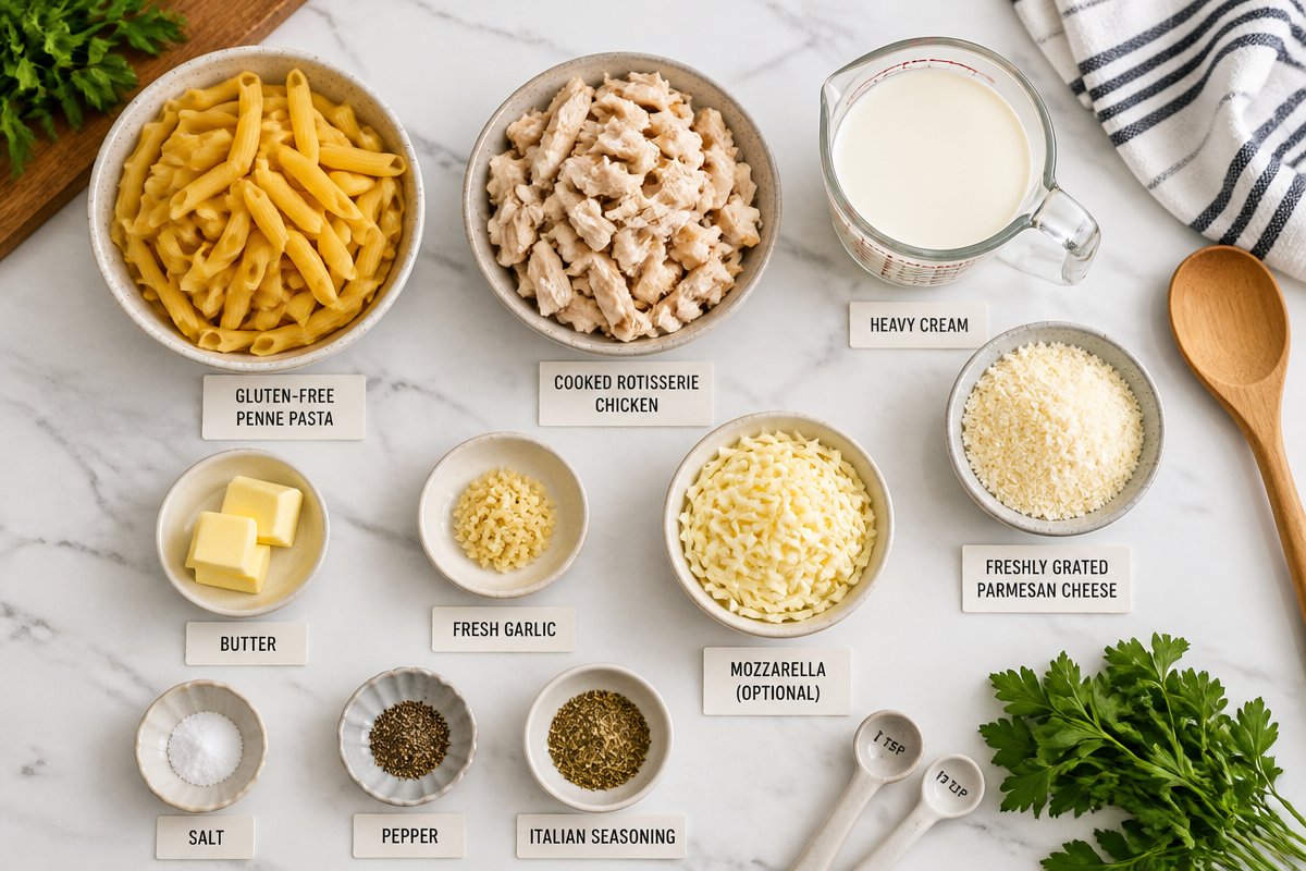 Savor the Flavor: Easy Gluten Free Chicken Alfredo Bake