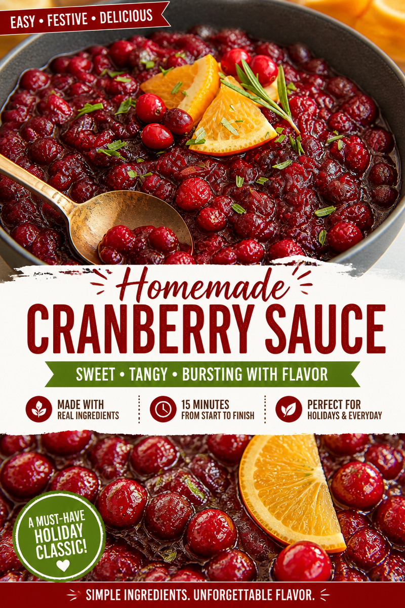 Easy Thanksgiving Cranberry Sauce — Fresh Orange