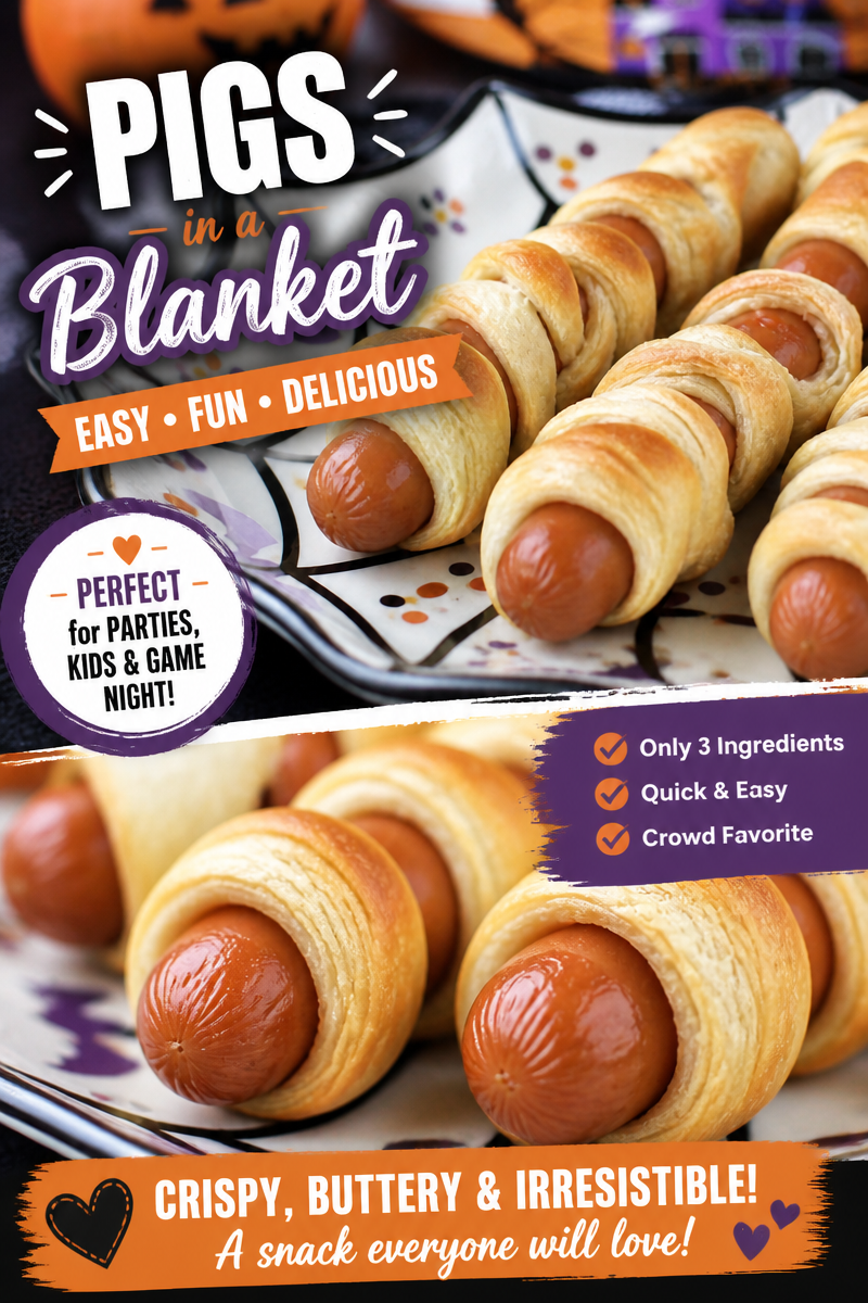 Easy Mummy Hot Dogs — Crescent Roll Wrapped