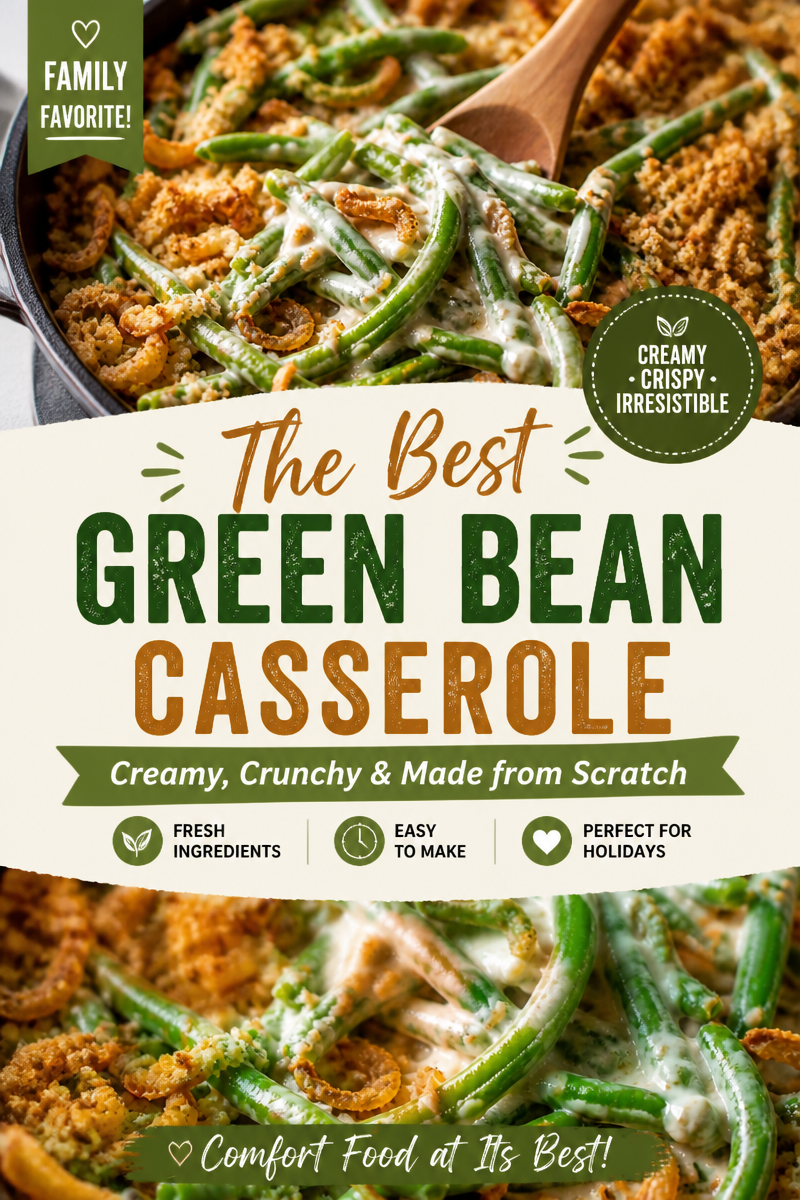 Easy Thanksgiving Green Bean Casserole — Homemade