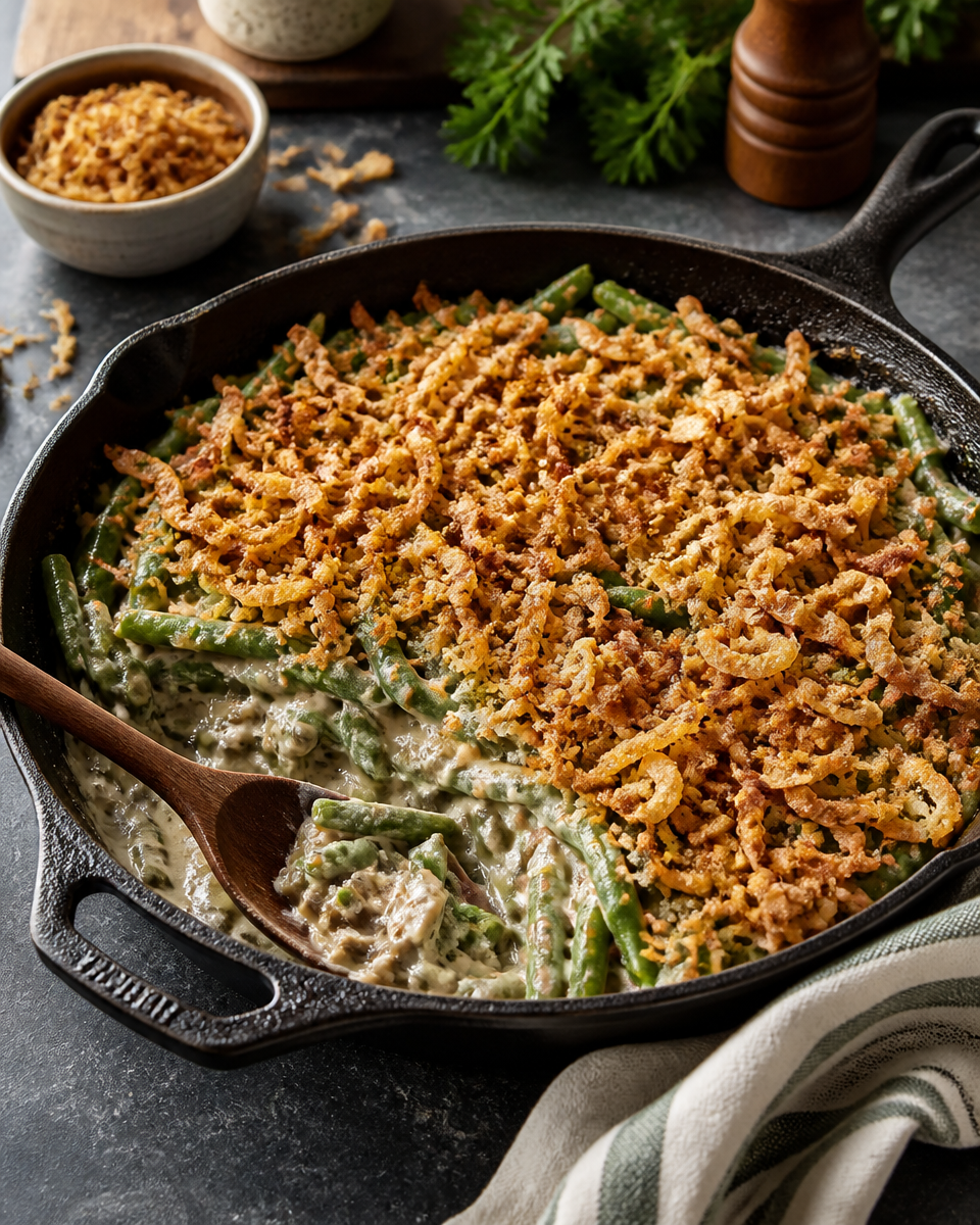 Easy Thanksgiving Green Bean Casserole — Homemade