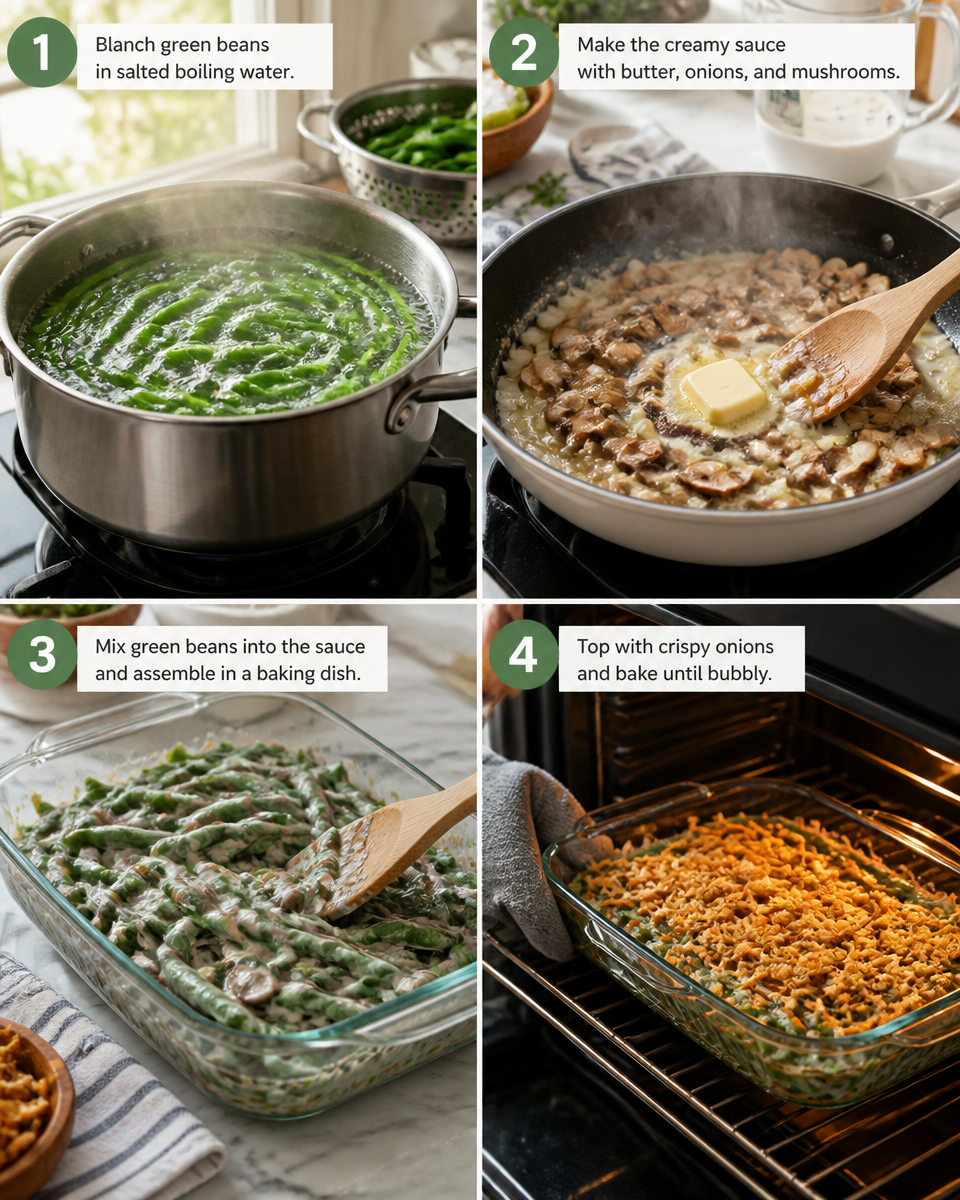 Easy Thanksgiving Green Bean Casserole — Homemade