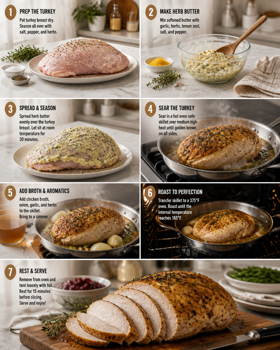Easy Thanksgiving Turkey Breast — Oven Roasted