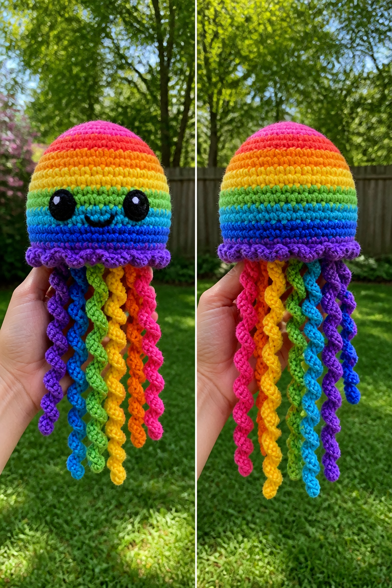 rainbow yarn crochet ideas