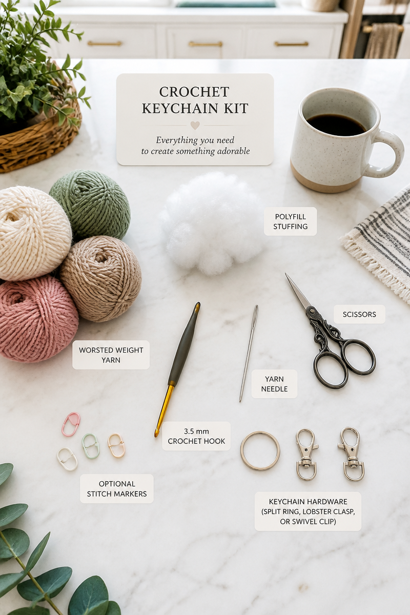Adorable Beginner Crochet Cloud Bag Charm Pattern to Try Today