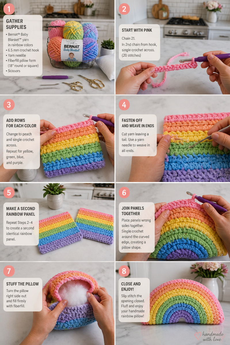 rainbow yarn crochet ideas