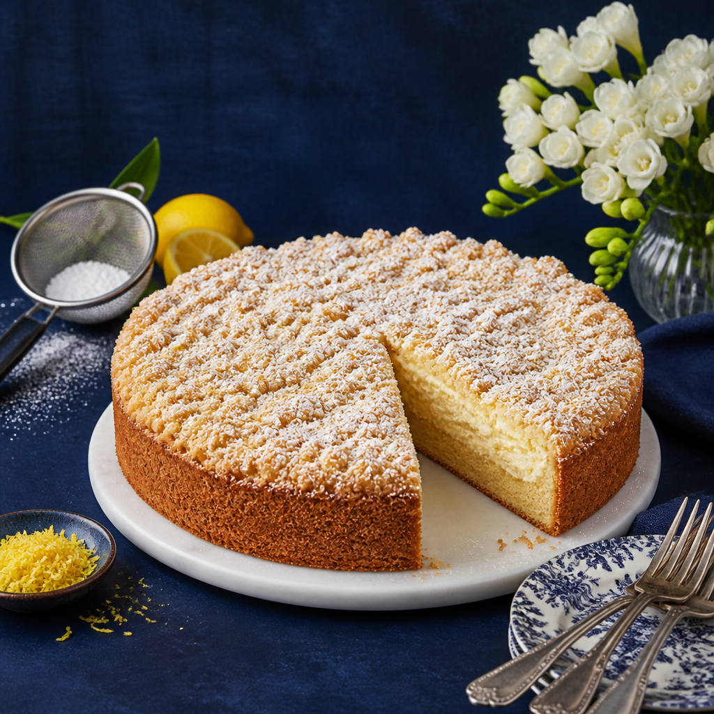 Lemon Ricotta Crumb Cake