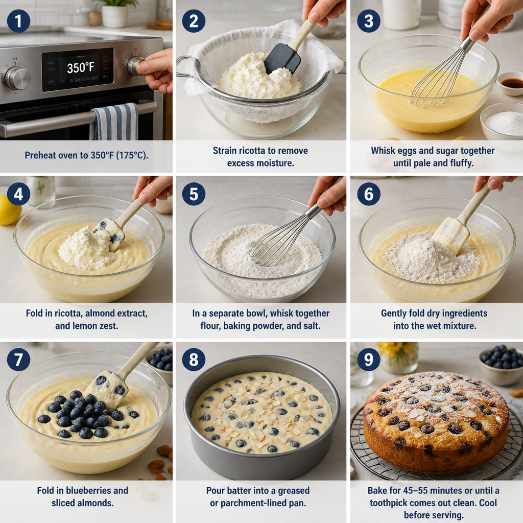 Delicious Blueberry Ricotta Almond Cake to Sweeten Your Day 9 Delicious Blueberry Ricotta Almond Cake to Sweeten Your Day