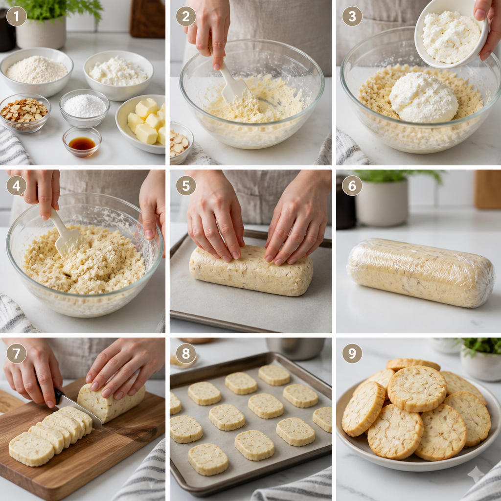 Almond Ricotta Shortbread