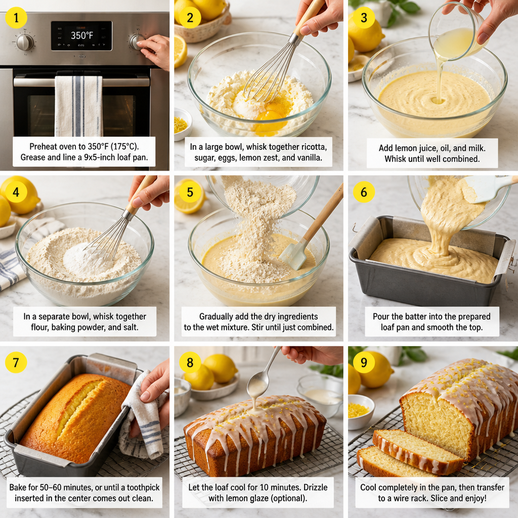 Deliciously Moist Lemon Ricotta Loaf Cake You’ll Love 9 Lemon Ricotta Loaf Cake