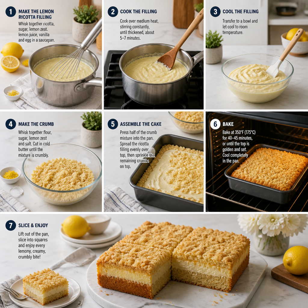 Delicious Lemon Ricotta Crumb Cake You’ll Want to Share!