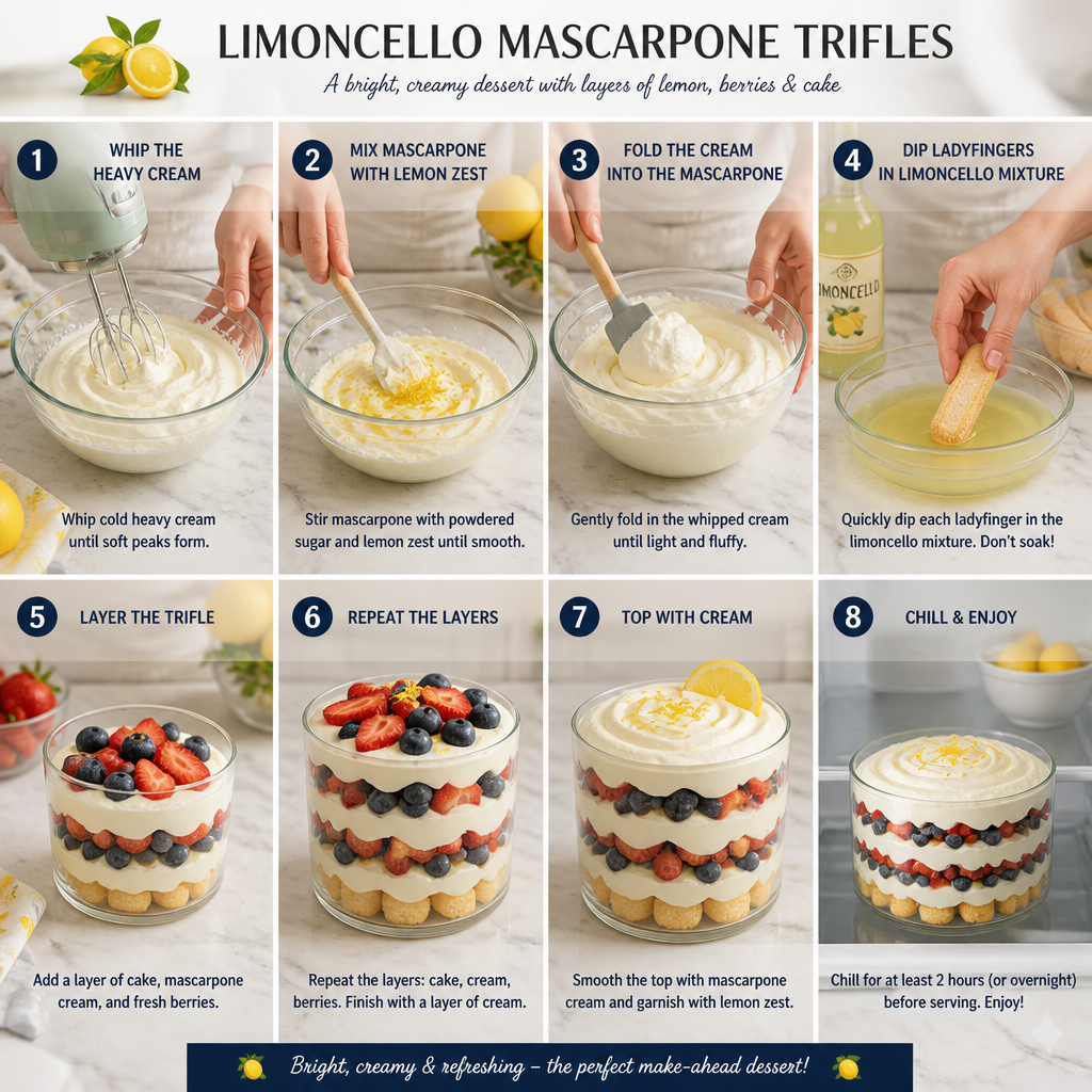 Delicious Limoncello Mascarpone Trifle Perfect for Summer Treats 9 Limoncello Mascarpone Trifle