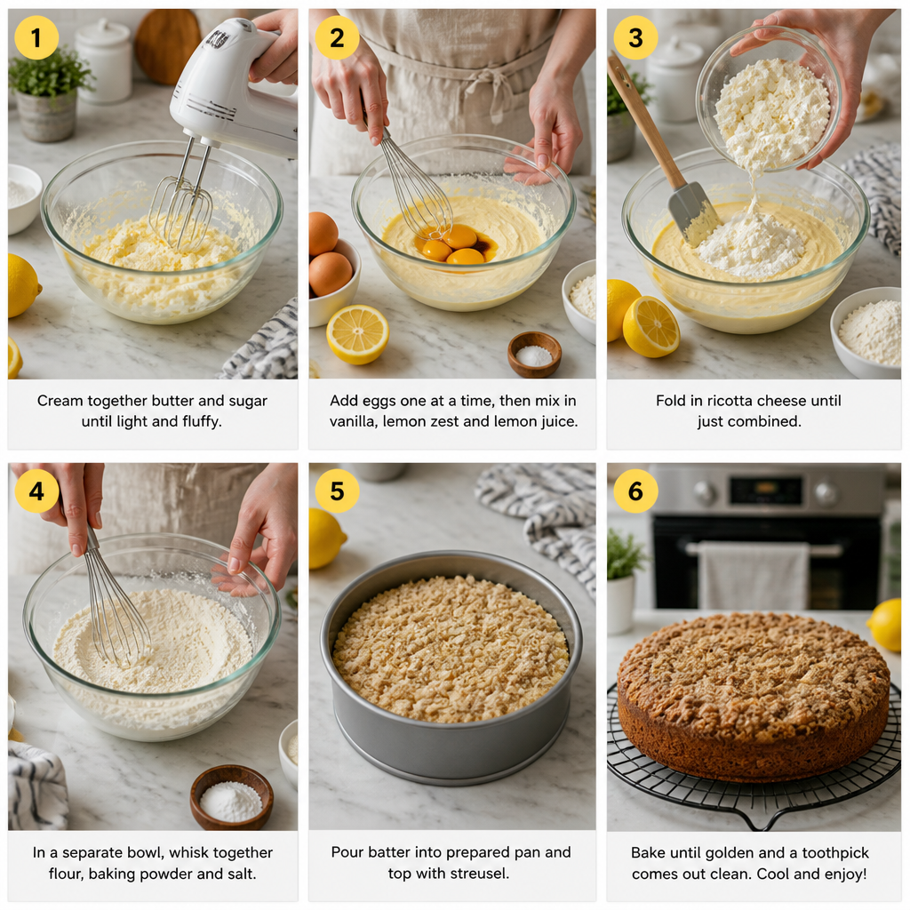 Deliciously Fluffy Lemon Ricotta Coffee Cake to Brighten Your Day 9 Lemon Ricotta Coffee Cake