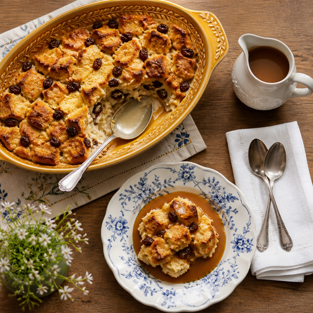 Comforting Old-Fashioned Ricotta Bread Pudding with a Twist