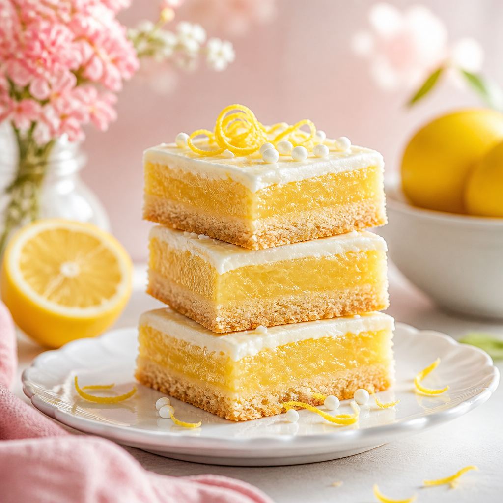 Limoncello Mascarpone Lemon Bars