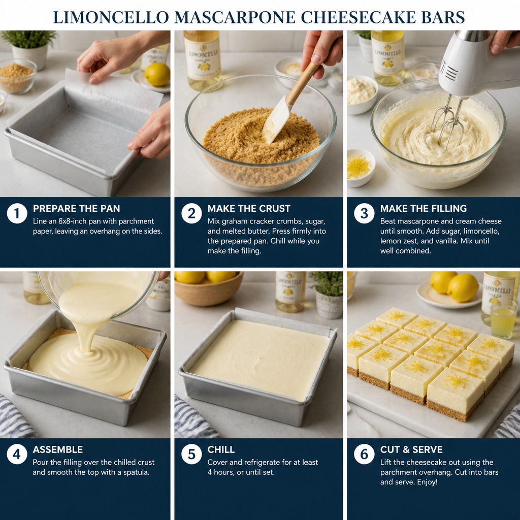 Limoncello Mascarpone Cheesecake Bars You’ll Love to Make!