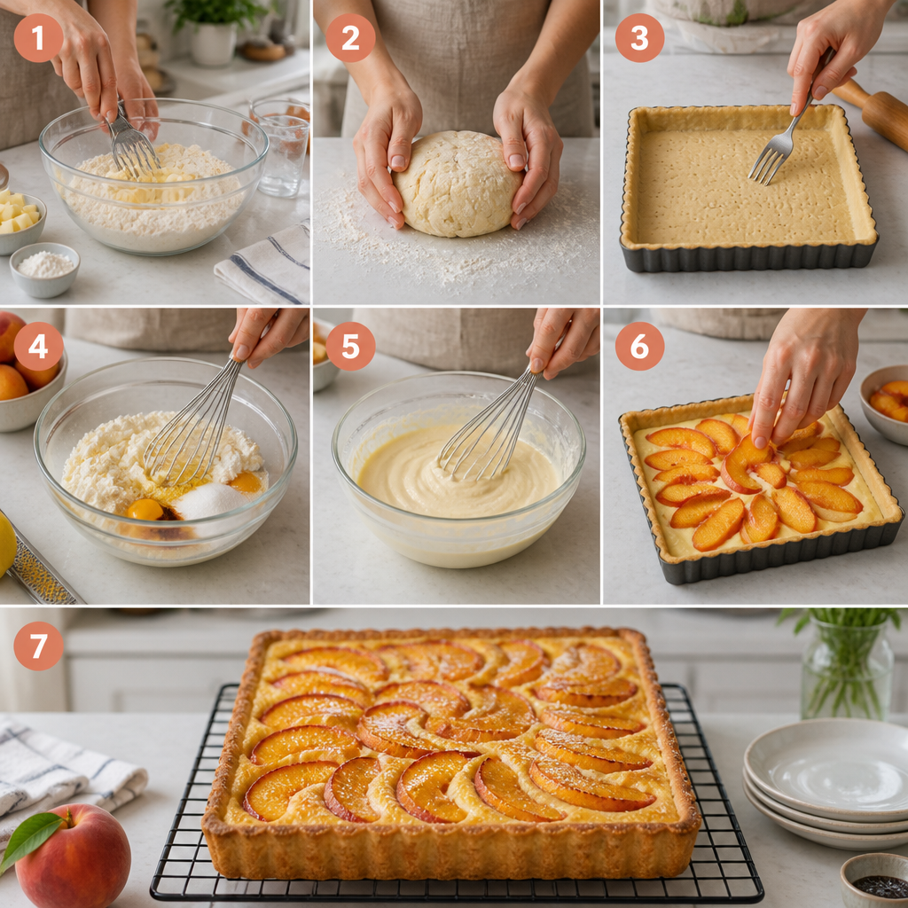 Peach Ricotta Custard Tart: A Sweet Summer Delight