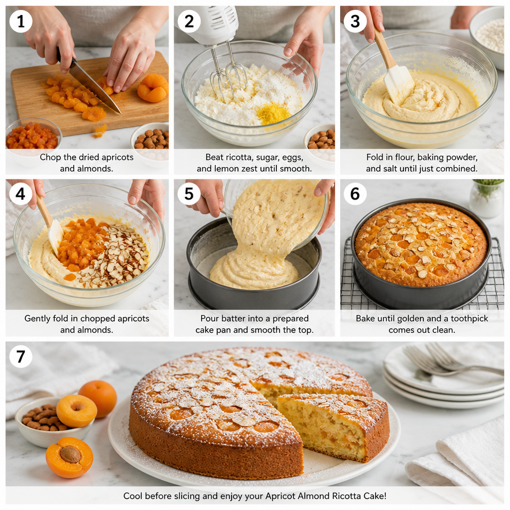 Apricot Almond Ricotta Cake – A Slice of Sunshine Delight