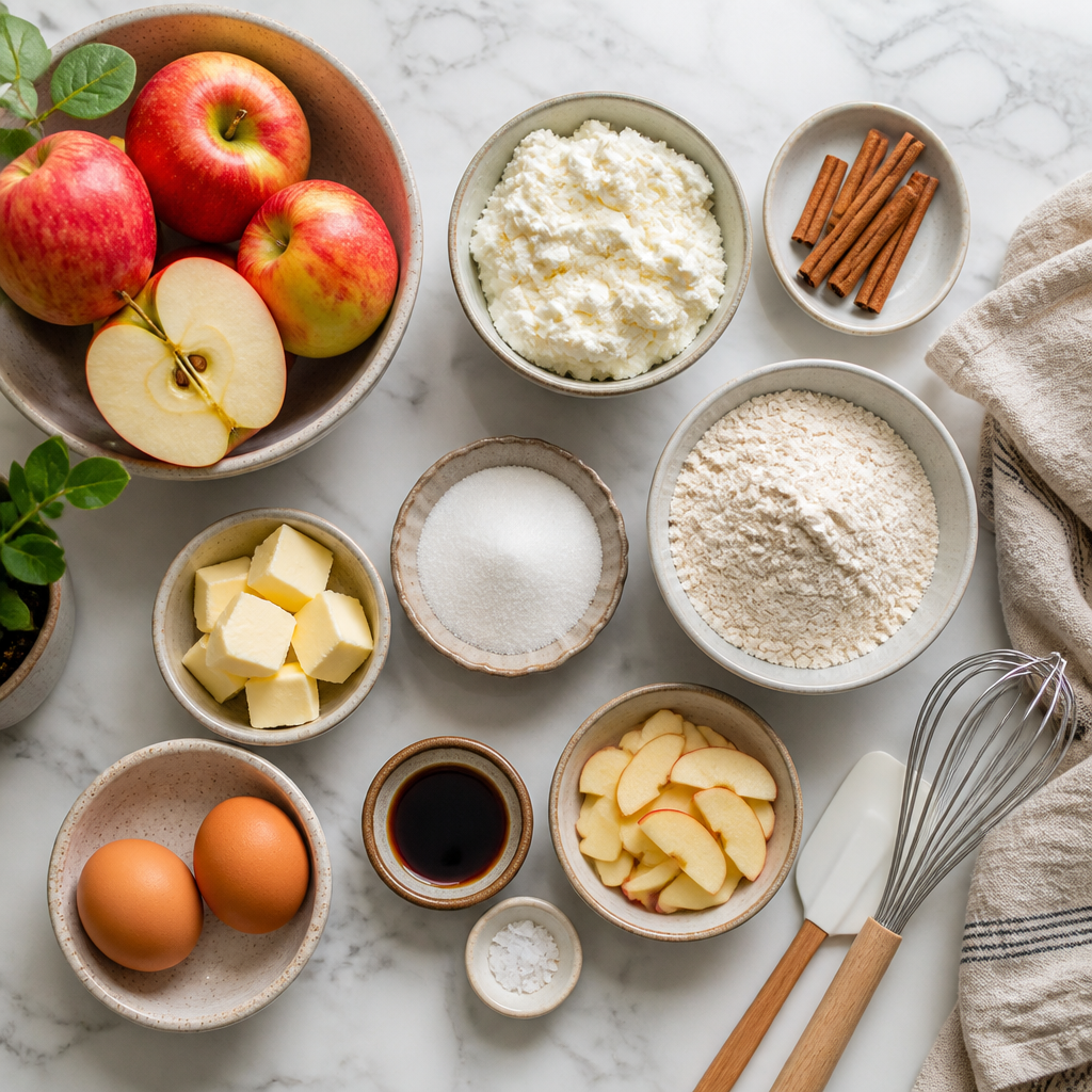 Cinnamon Apple Ricotta Bars