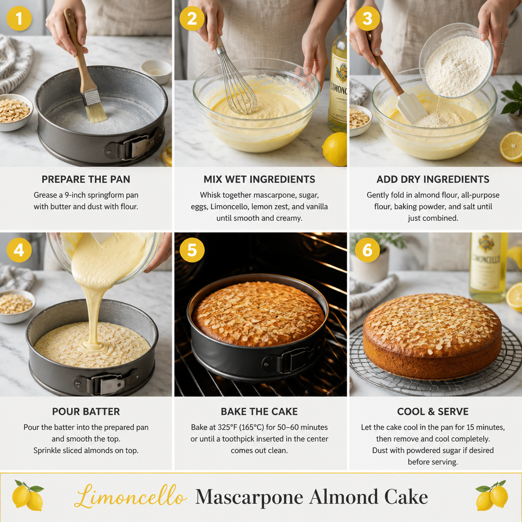 Limoncello Mascarpone Almond Cake: A Slice of Sunshine 8 Limoncello Mascarpone Almond Cake: A Slice of Sunshine