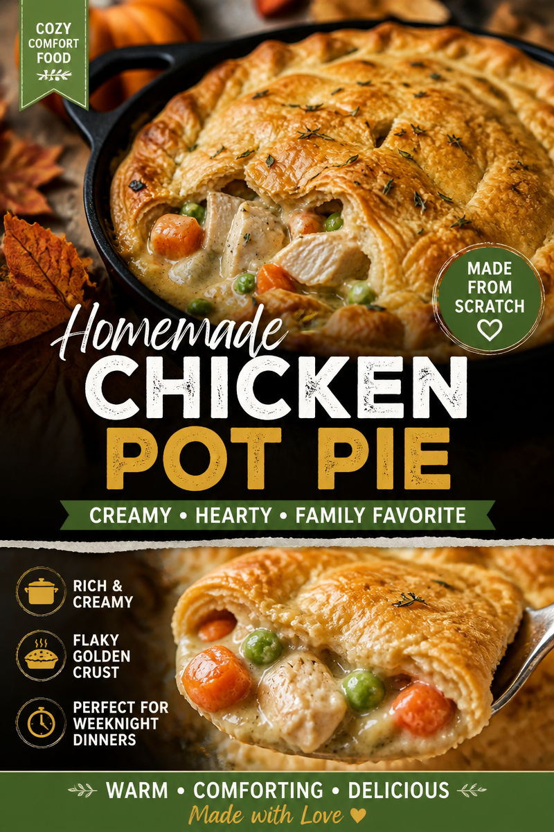 Leftover Turkey Pot Pie (Easy)
