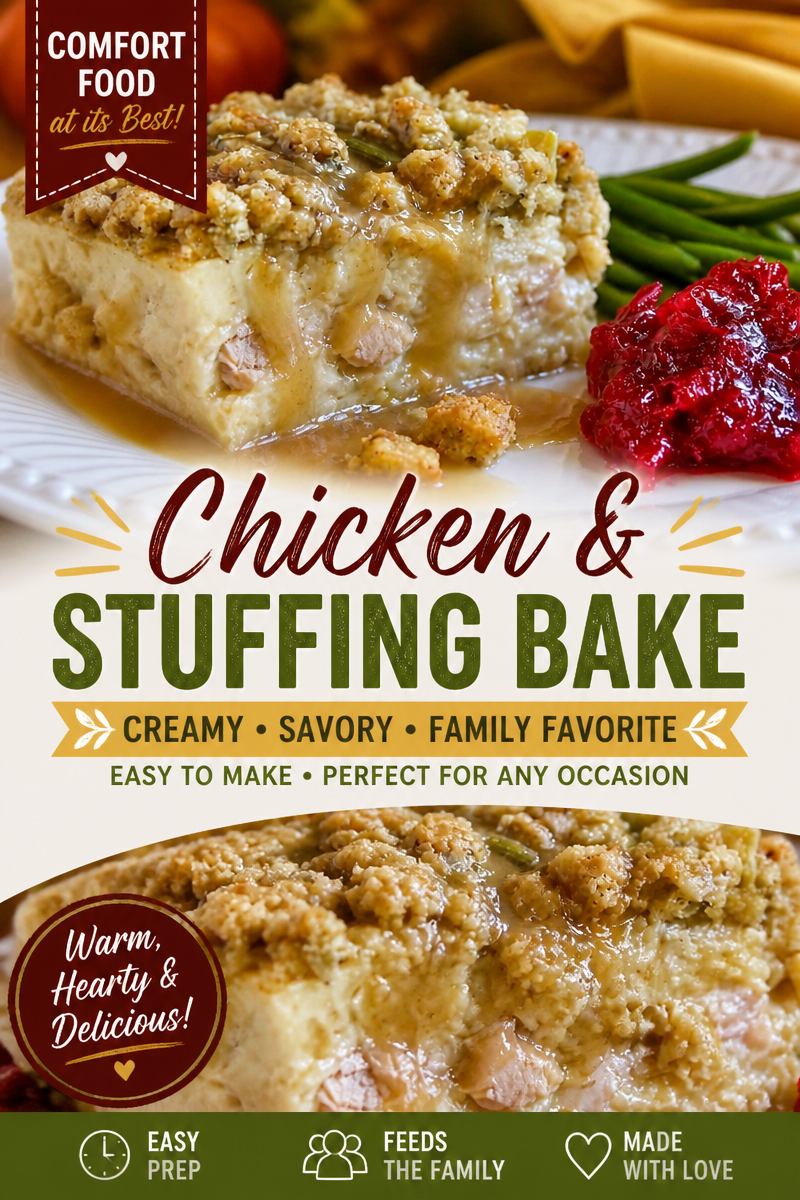Leftover Turkey Casserole with Stuffing