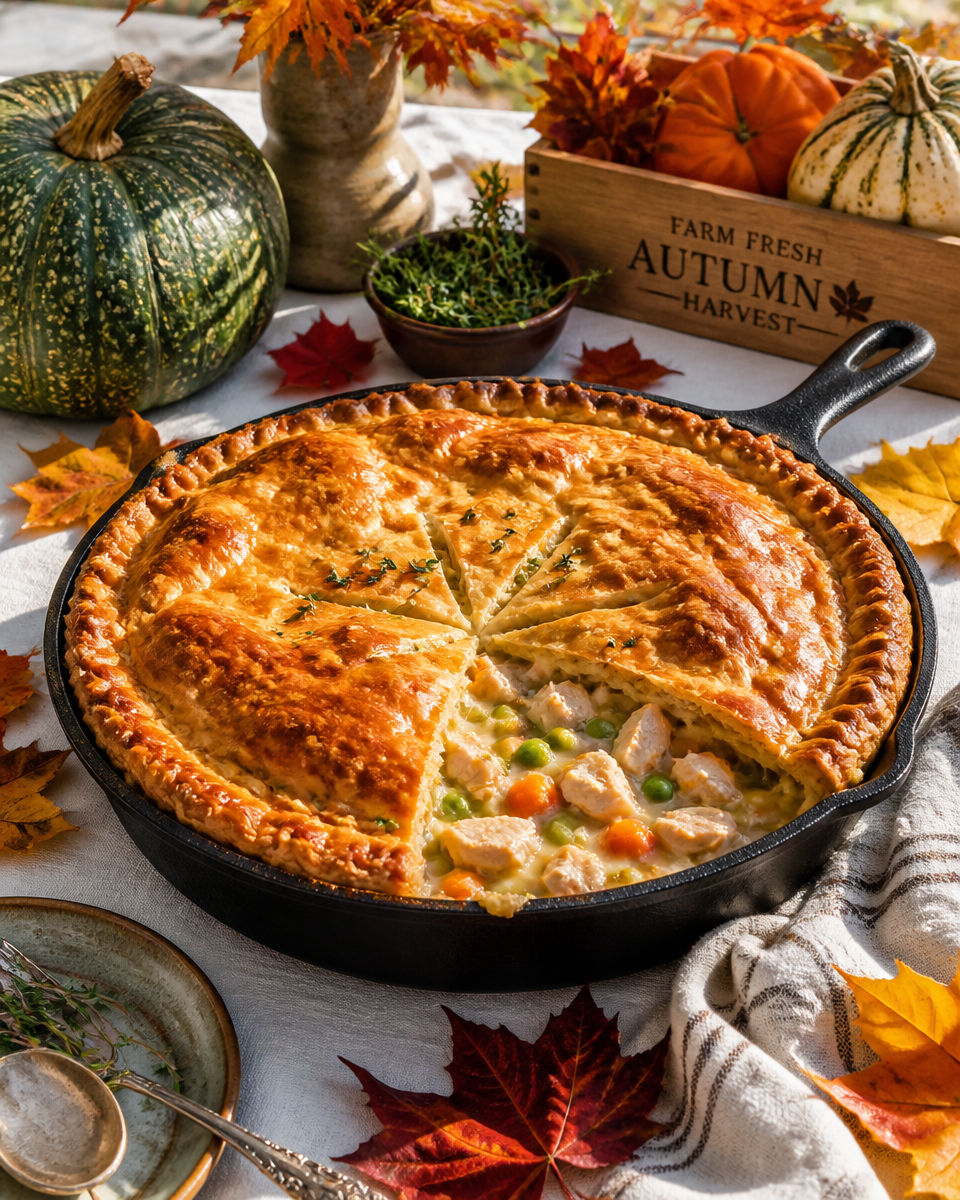 Leftover Turkey Pot Pie (Easy)