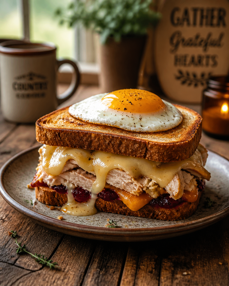 Black Friday Leftover Turkey Sandwich