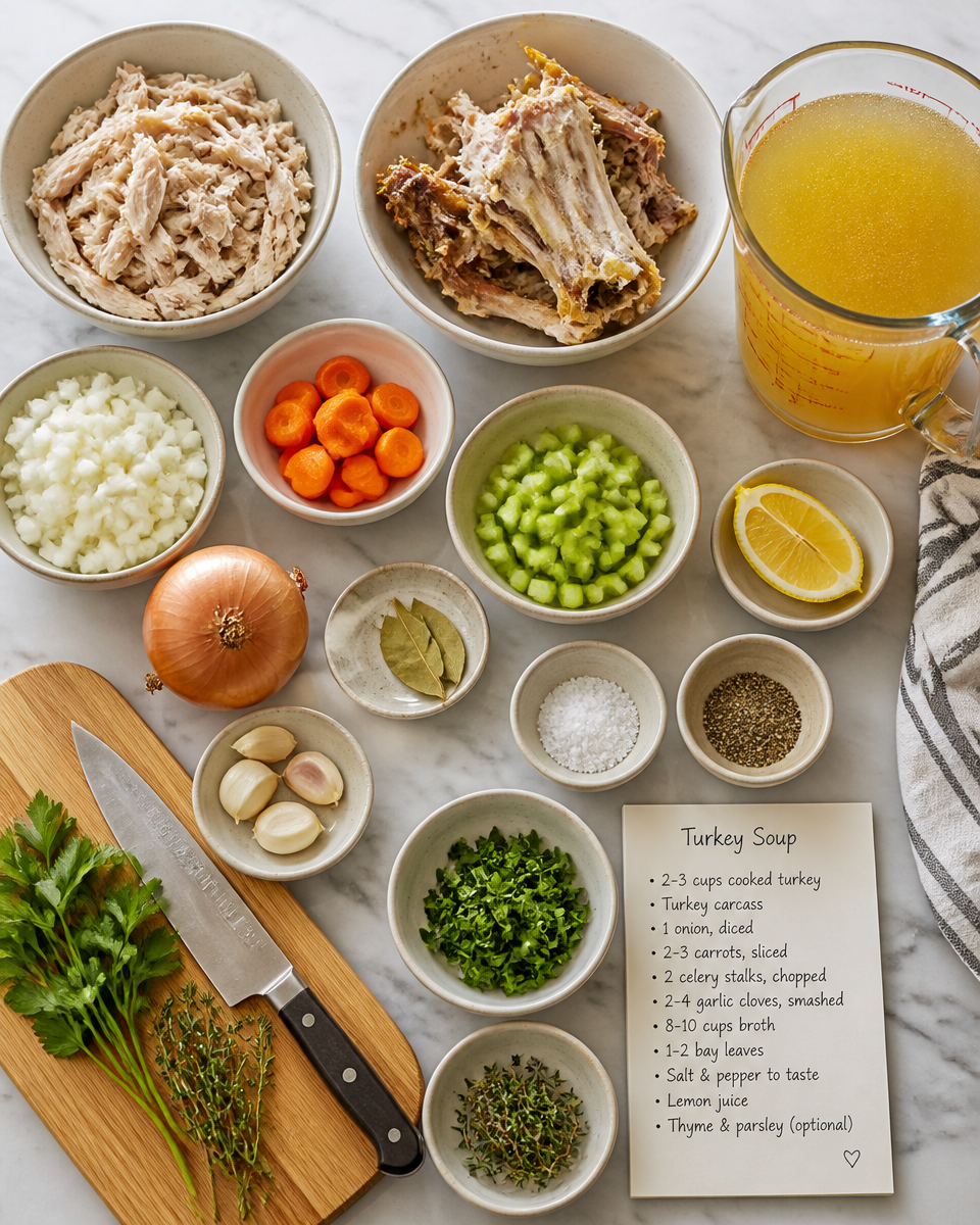 Leftover Turkey Soup Recipe