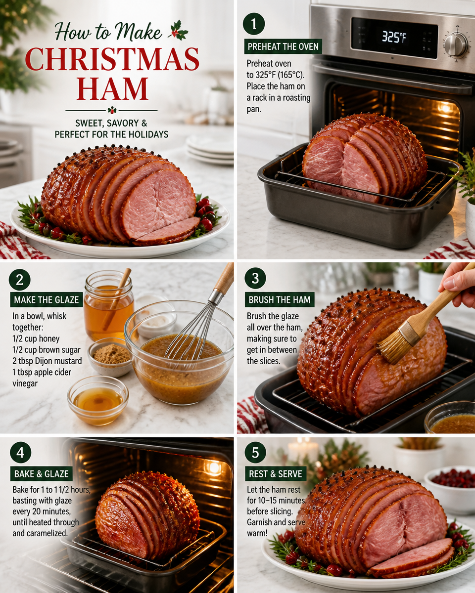 Christmas Ham with Honey Brown Sugar Glaze