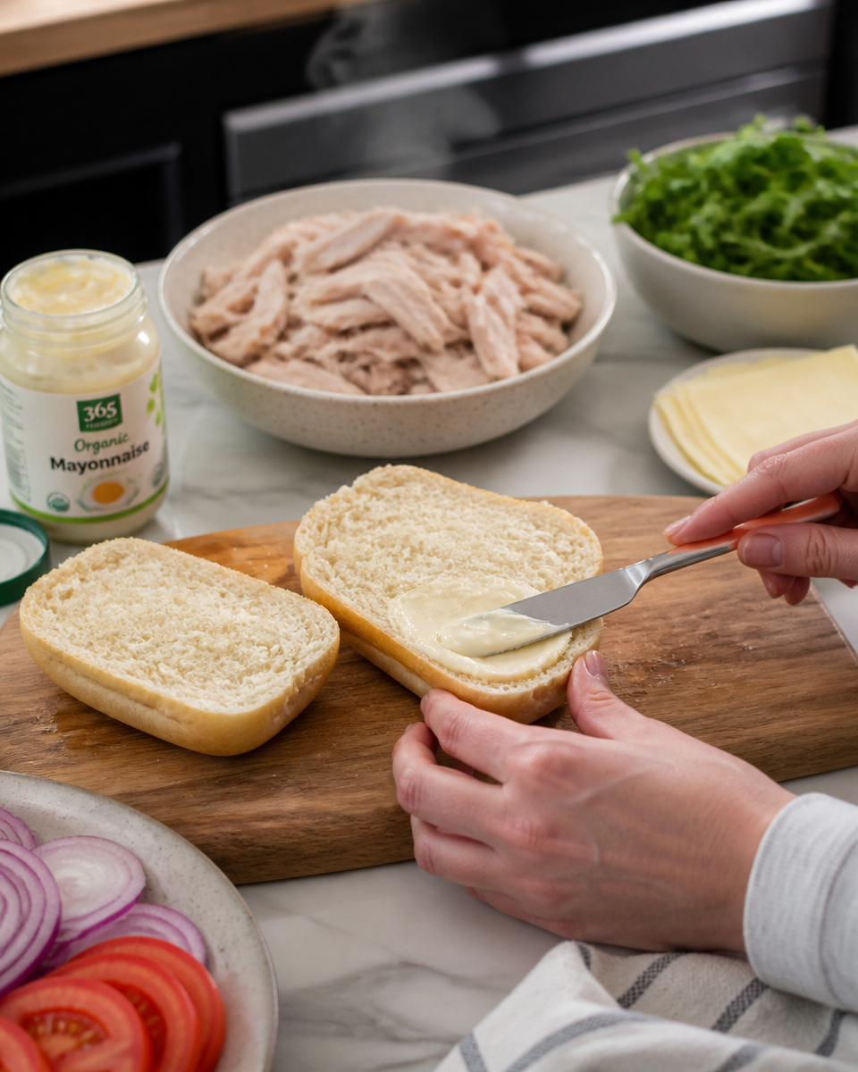 Black Friday Leftover Turkey Sandwich