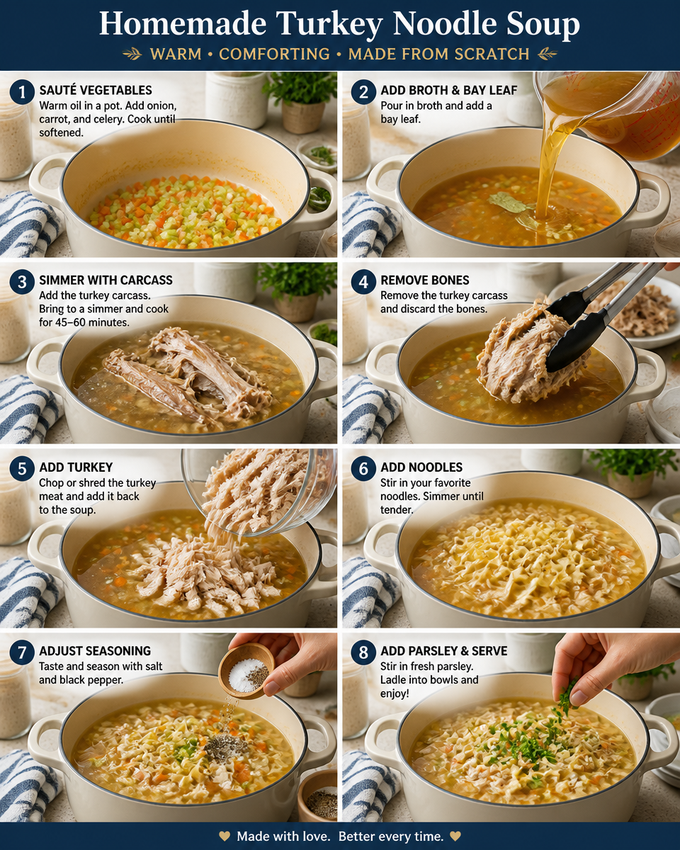 Leftover Turkey Soup Recipe
