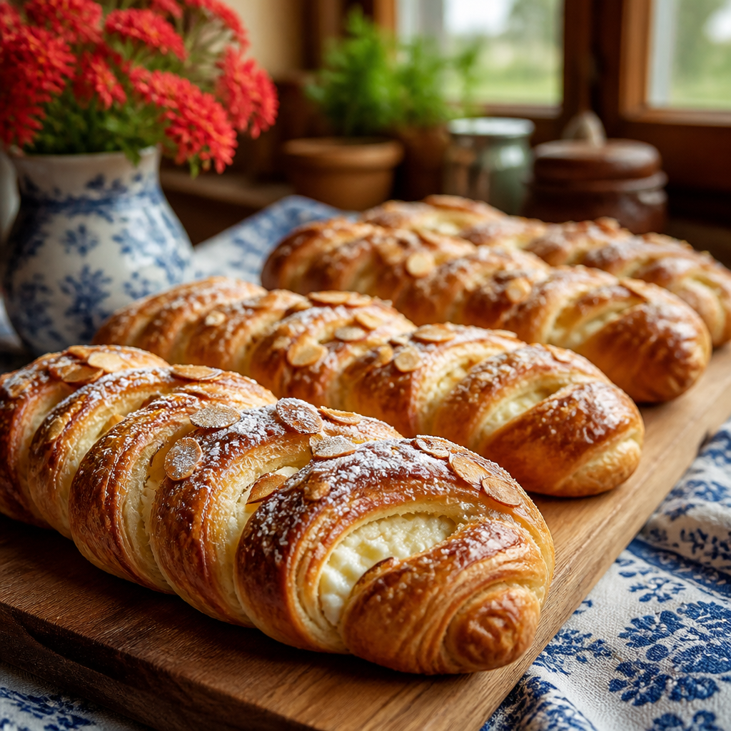 Delicious Sweet Ricotta Almond Pastry Braids for Your Brunch Spread