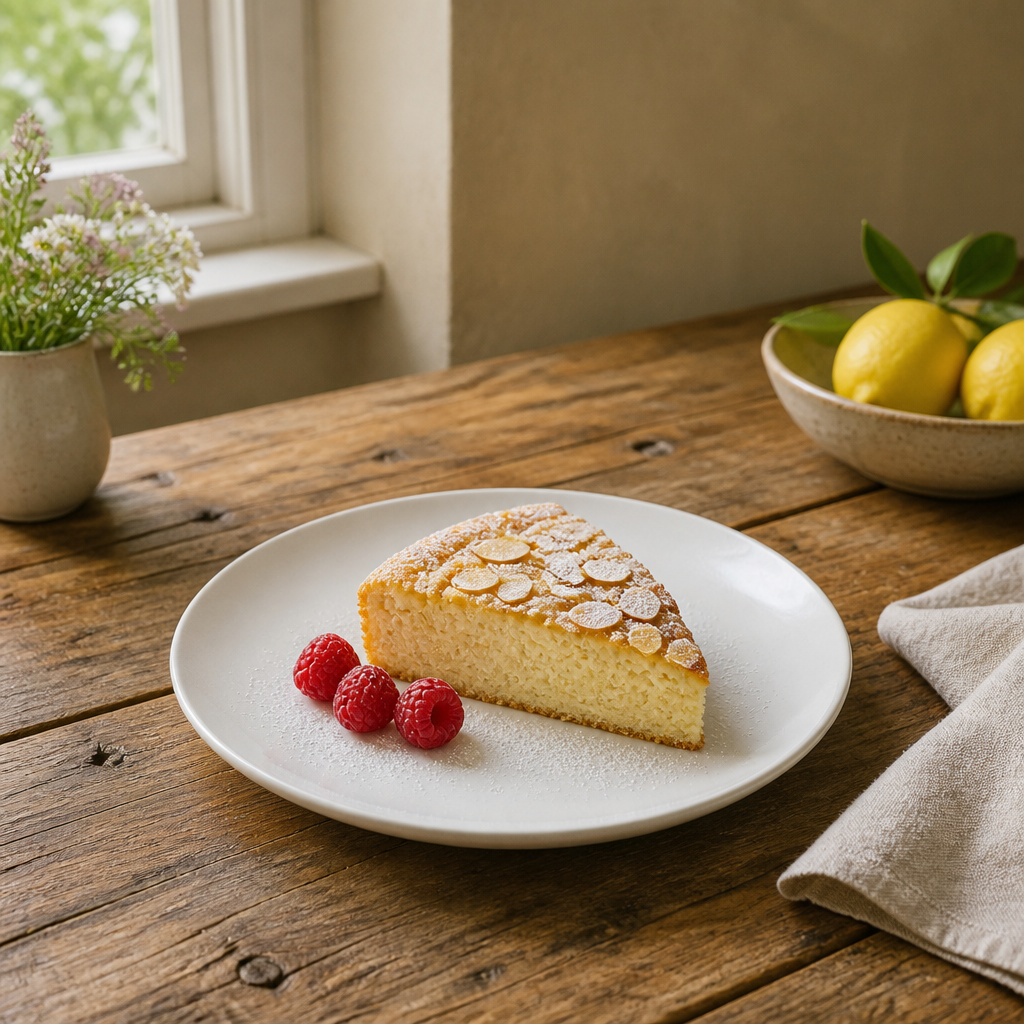 Lemon Almond Ricotta Cake