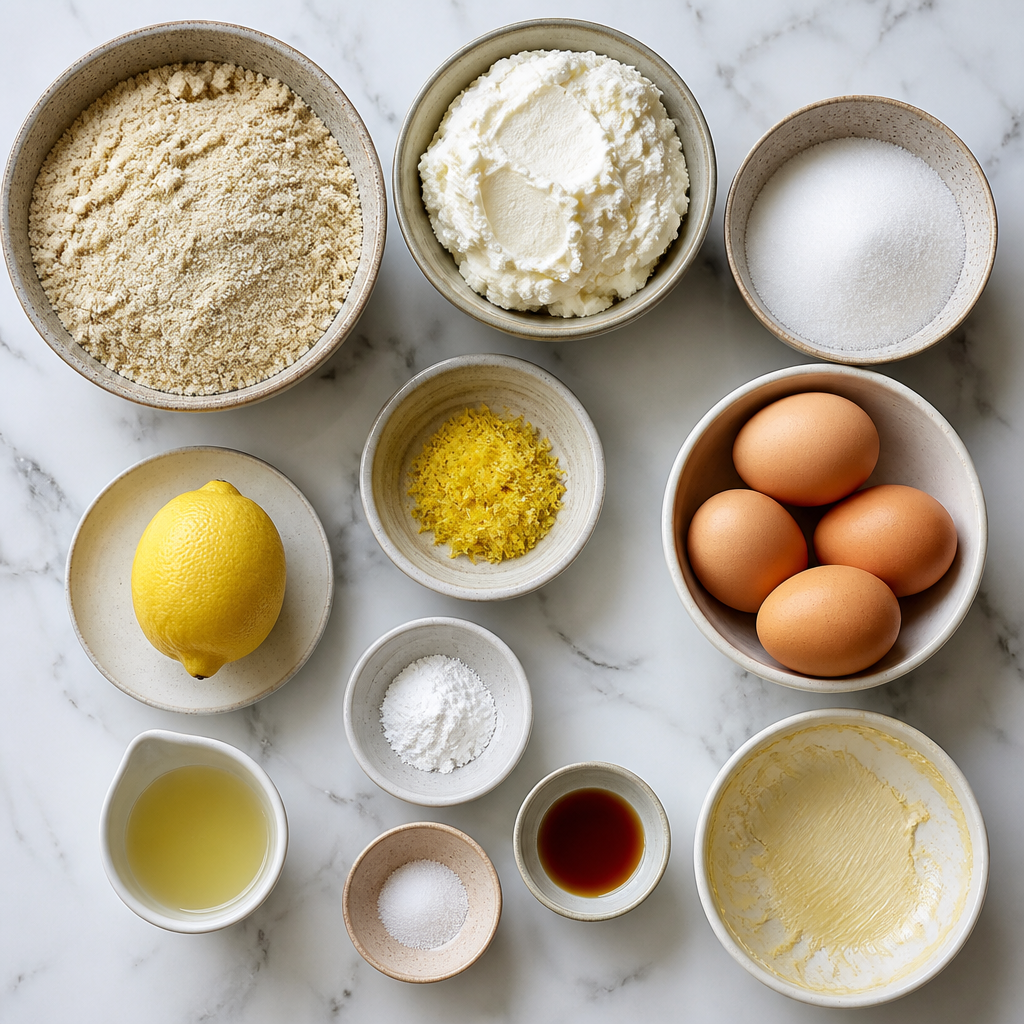 Lemon Almond Ricotta Cake