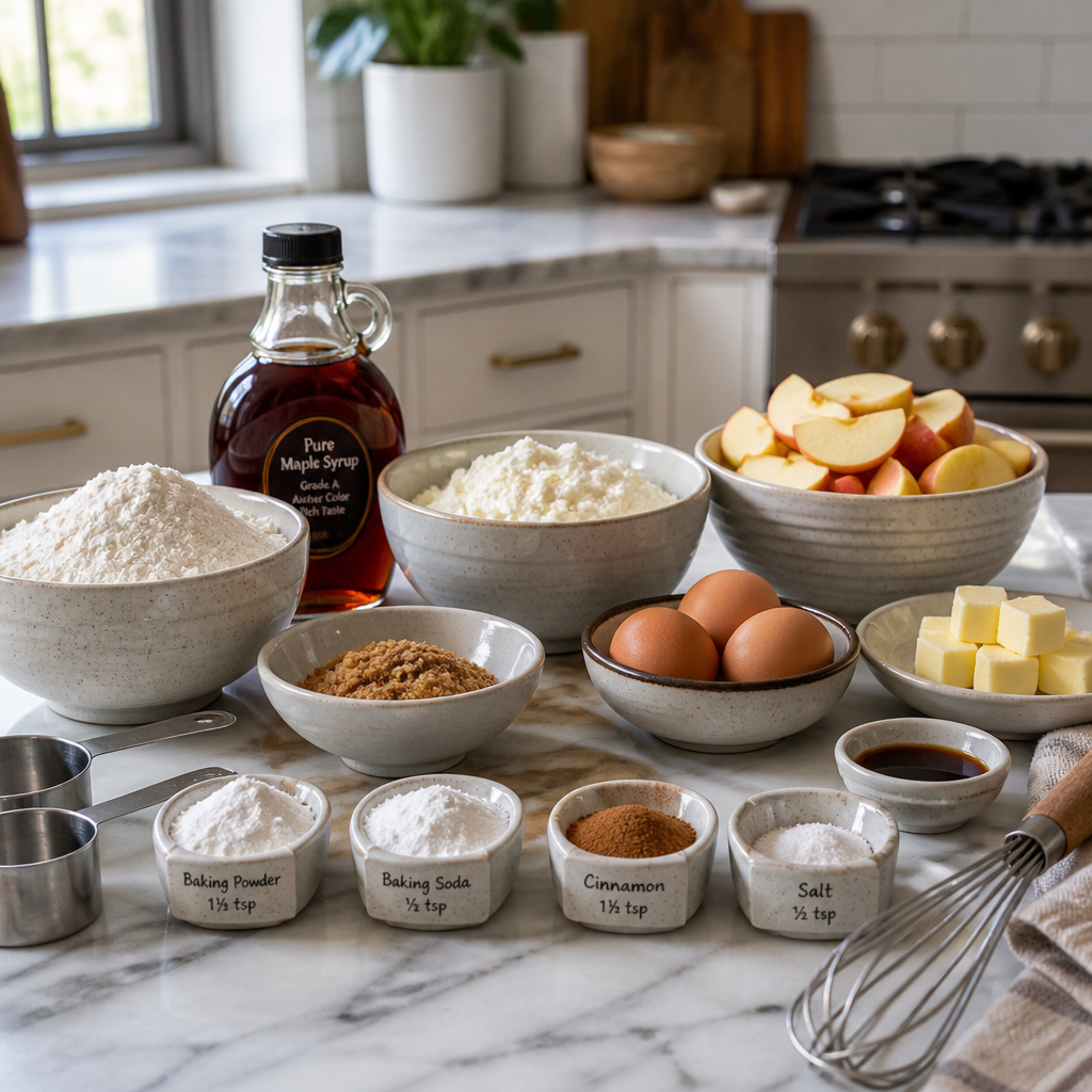 Maple Apple Ricotta Cake