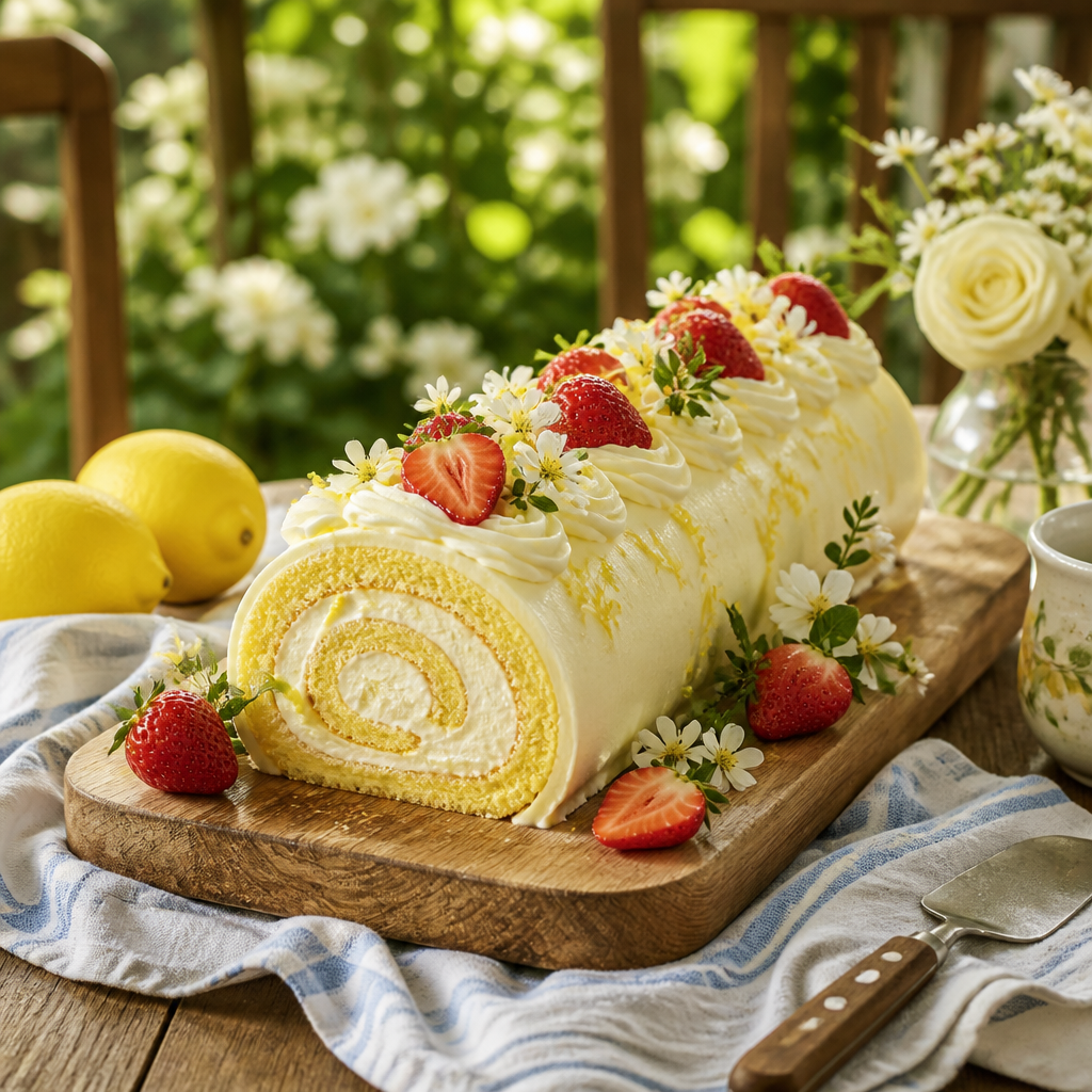 Limoncello Mascarpone Roll Cake - A Zesty Sweet Delight 6 Limoncello Mascarpone Roll Cake - A Zesty Sweet Delight