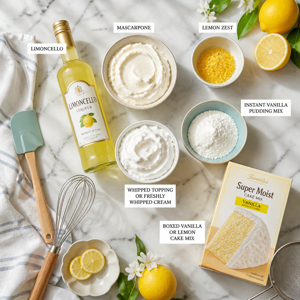 Limoncello Mascarpone Pudding Cake - A Sweet Slice of Joy 7 Limoncello Mascarpone Pudding Cake