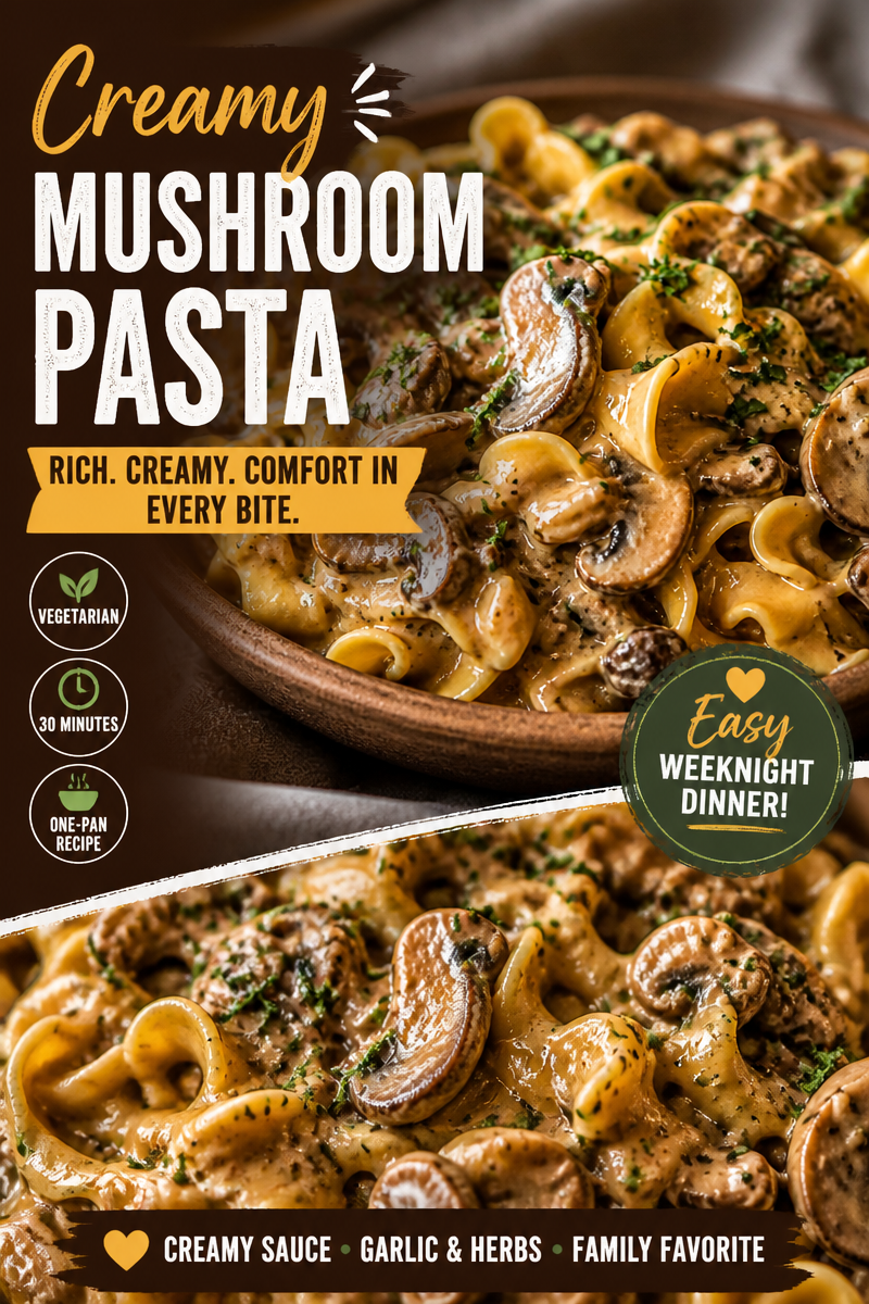 Easy Mushroom Stroganoff — Creamy Comfort Dinner