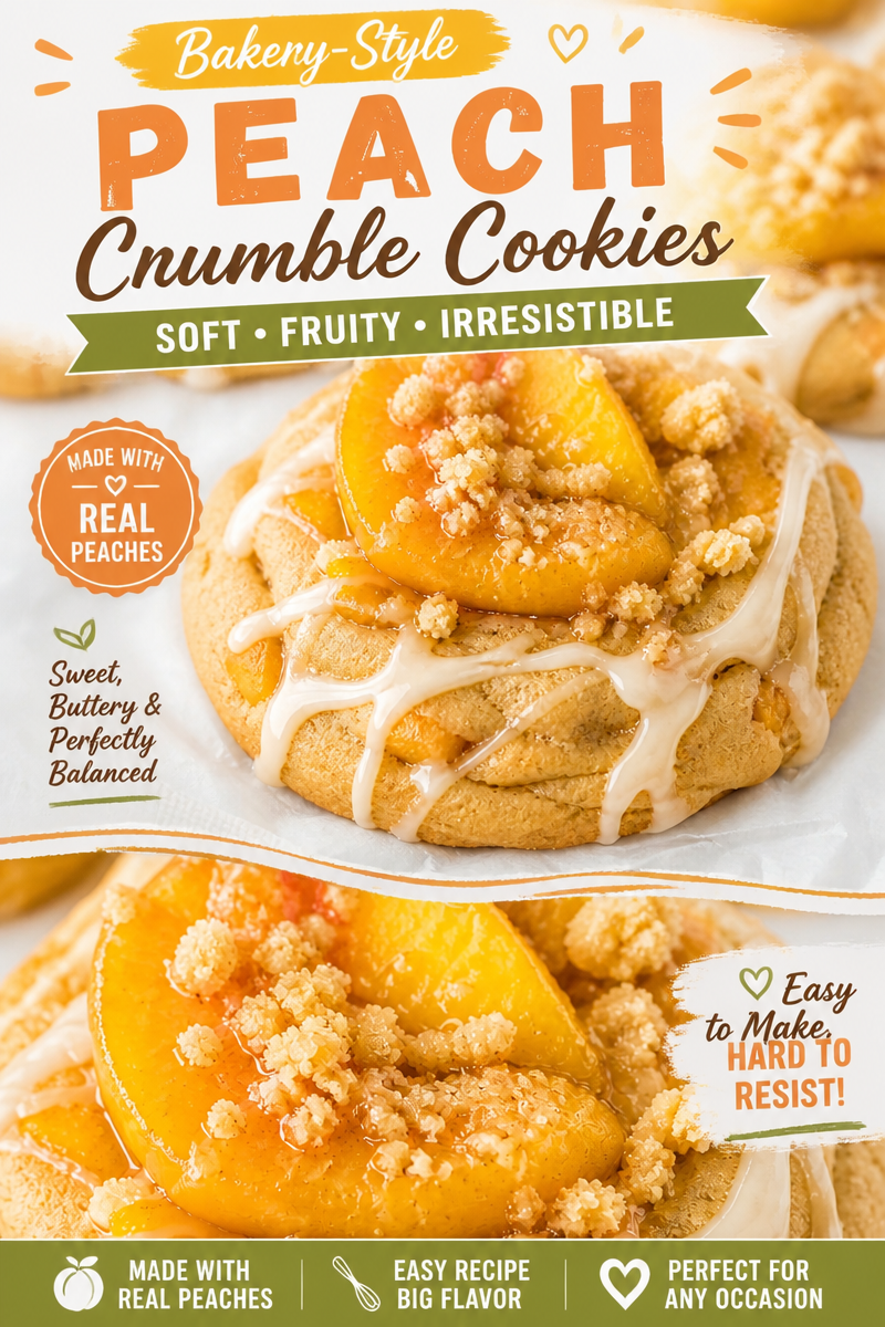 . Easy Peach Cobbler Cookies — Summer Soft Baked