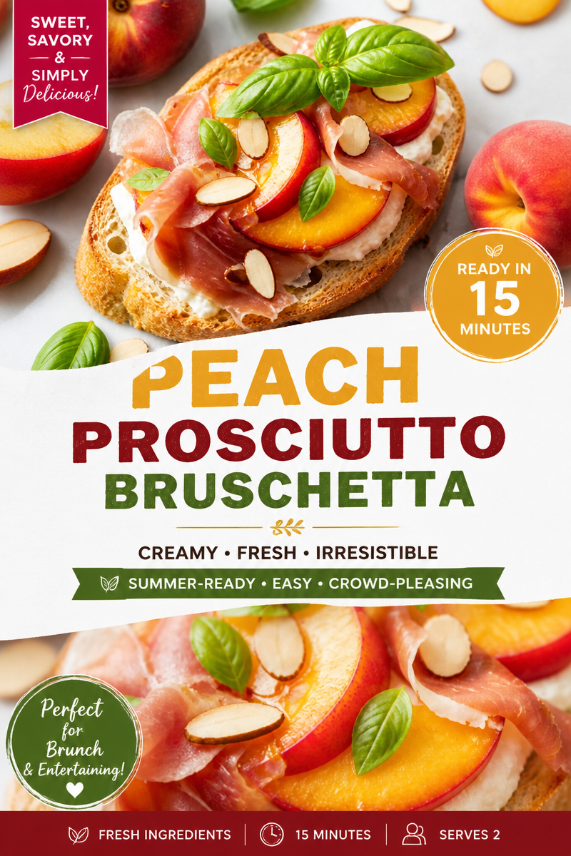 Easy Peach Burrata Toast — Summer Brunch