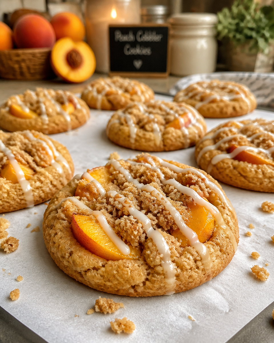 . Easy Peach Cobbler Cookies — Summer Soft Baked