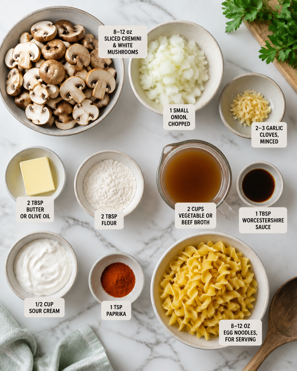 Easy Mushroom Stroganoff — Creamy Comfort Dinner