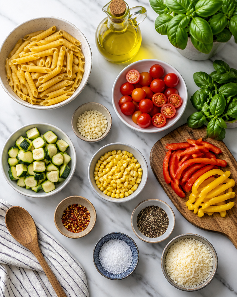 Easy End of Summer Pasta — Garden Vegetable