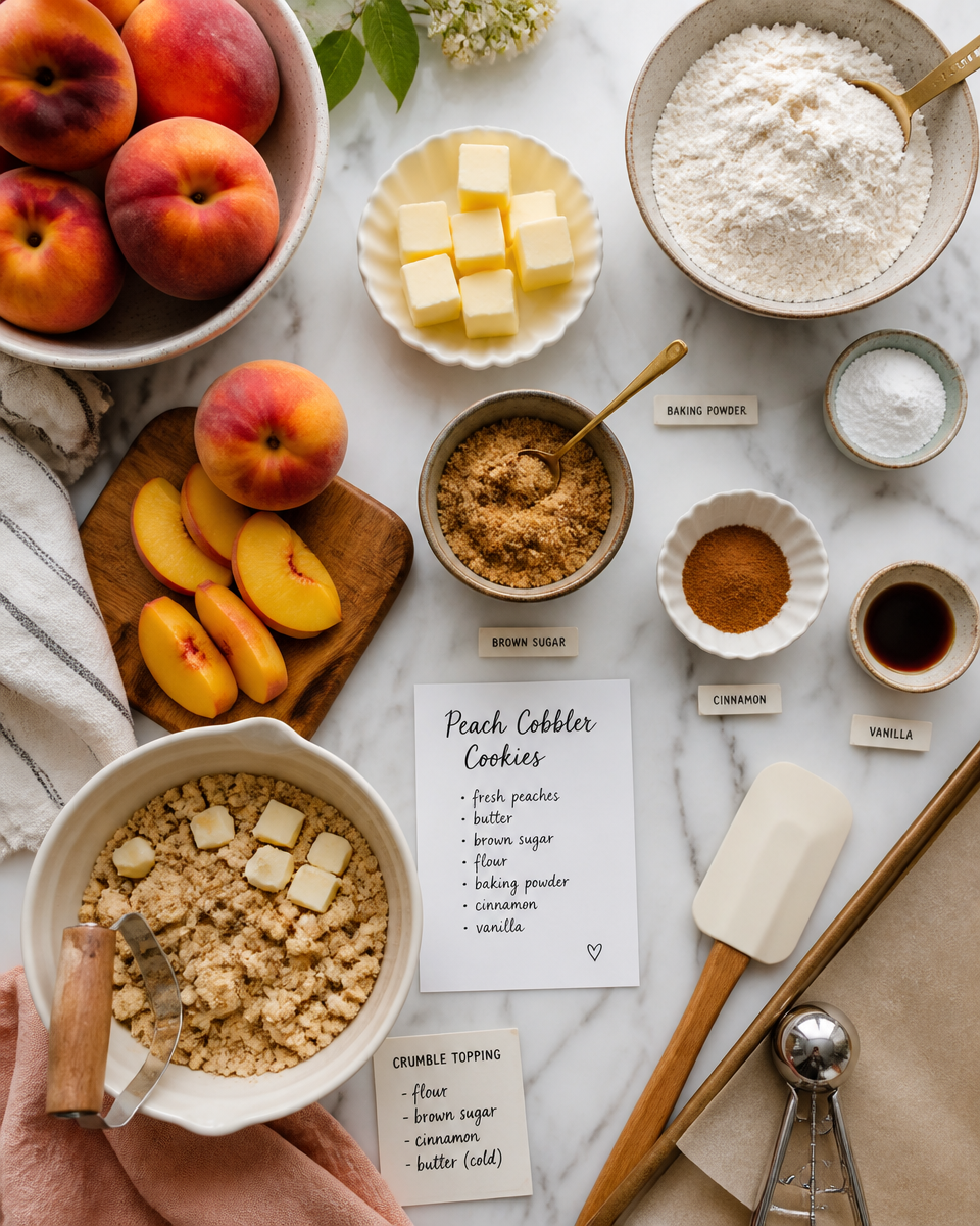 . Easy Peach Cobbler Cookies — Summer Soft Baked