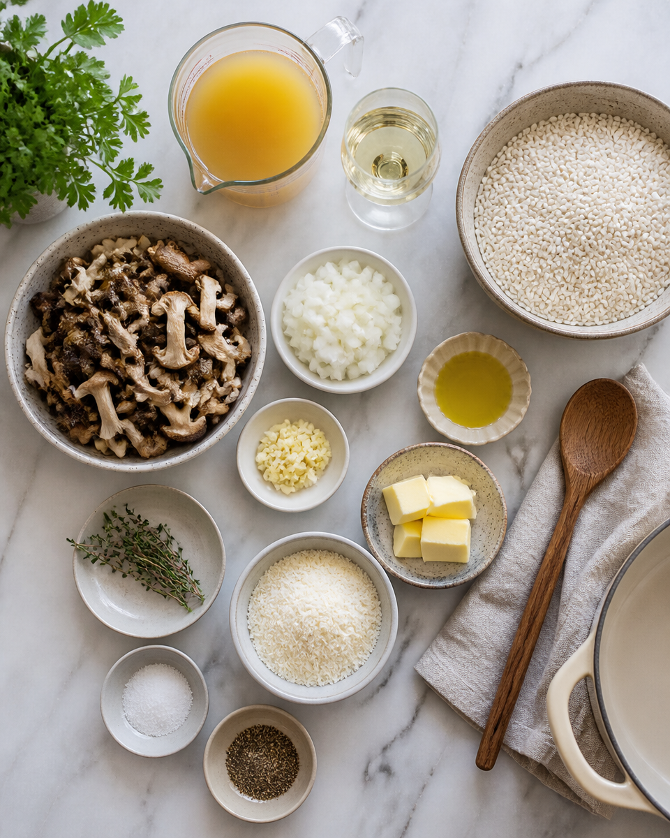. Easy Wild Mushroom Risotto — Creamy Parmesan
