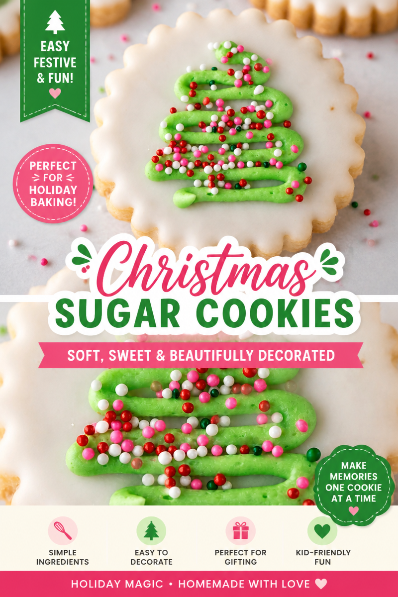 Christmas Shortbread Cookies with Icing