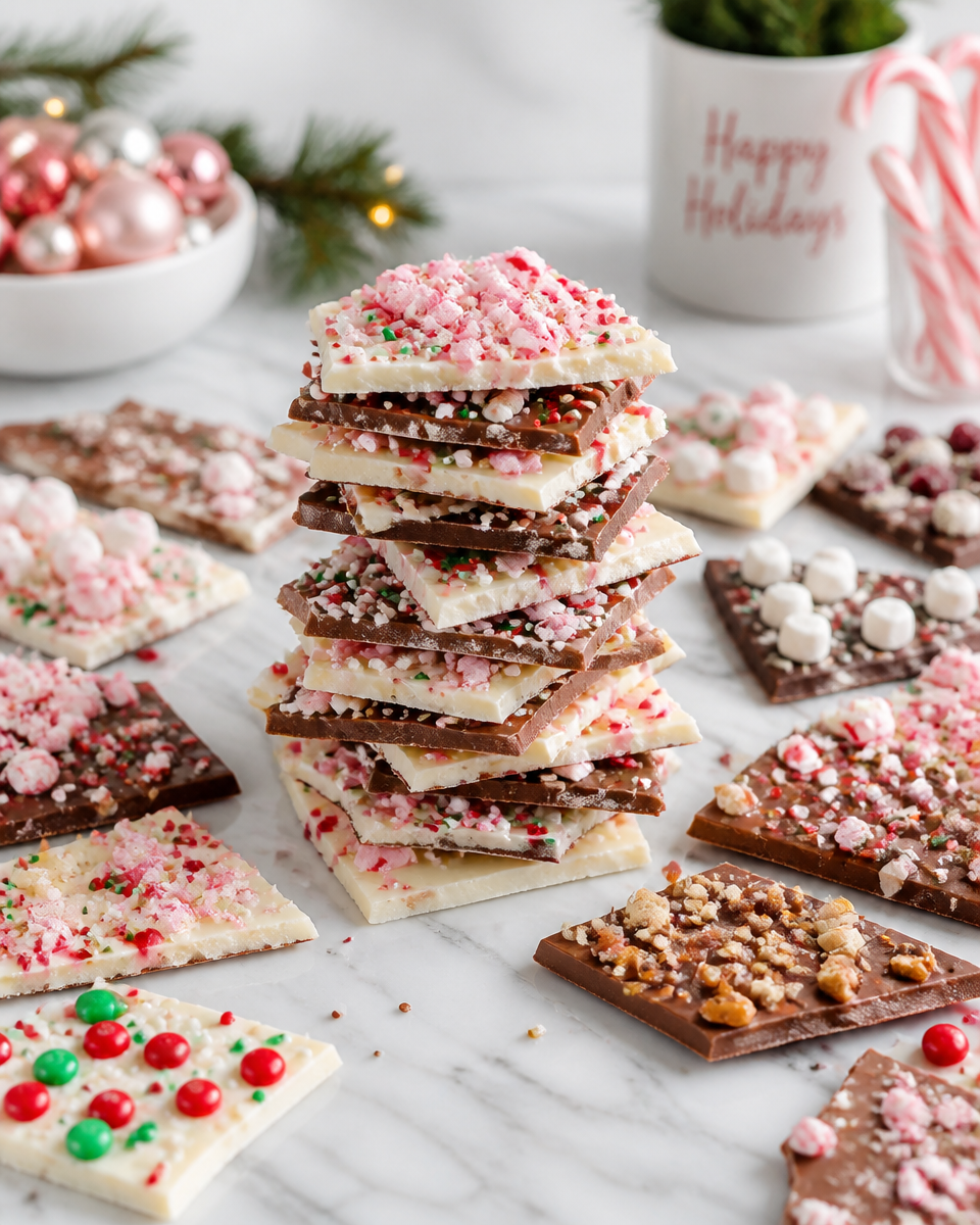 Christmas Bark Peppermint White Chocolate
