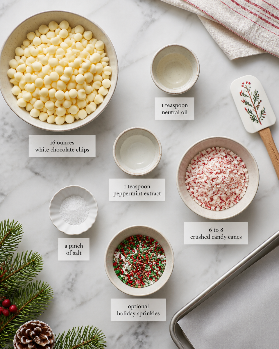 Christmas Bark Peppermint White Chocolate